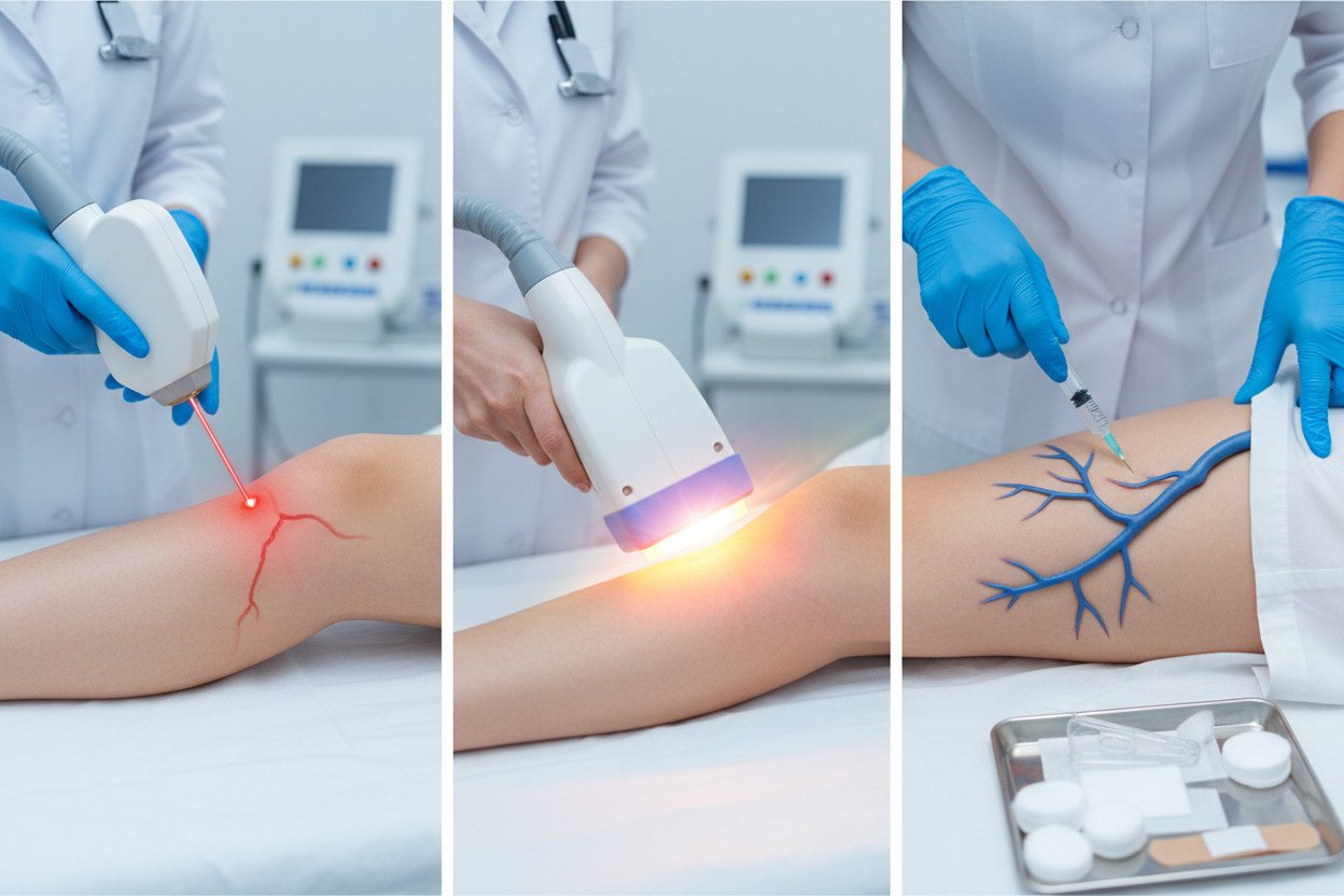 Metody zamykania rozszerzonych naczyń — laser, IPL i skleroterapia